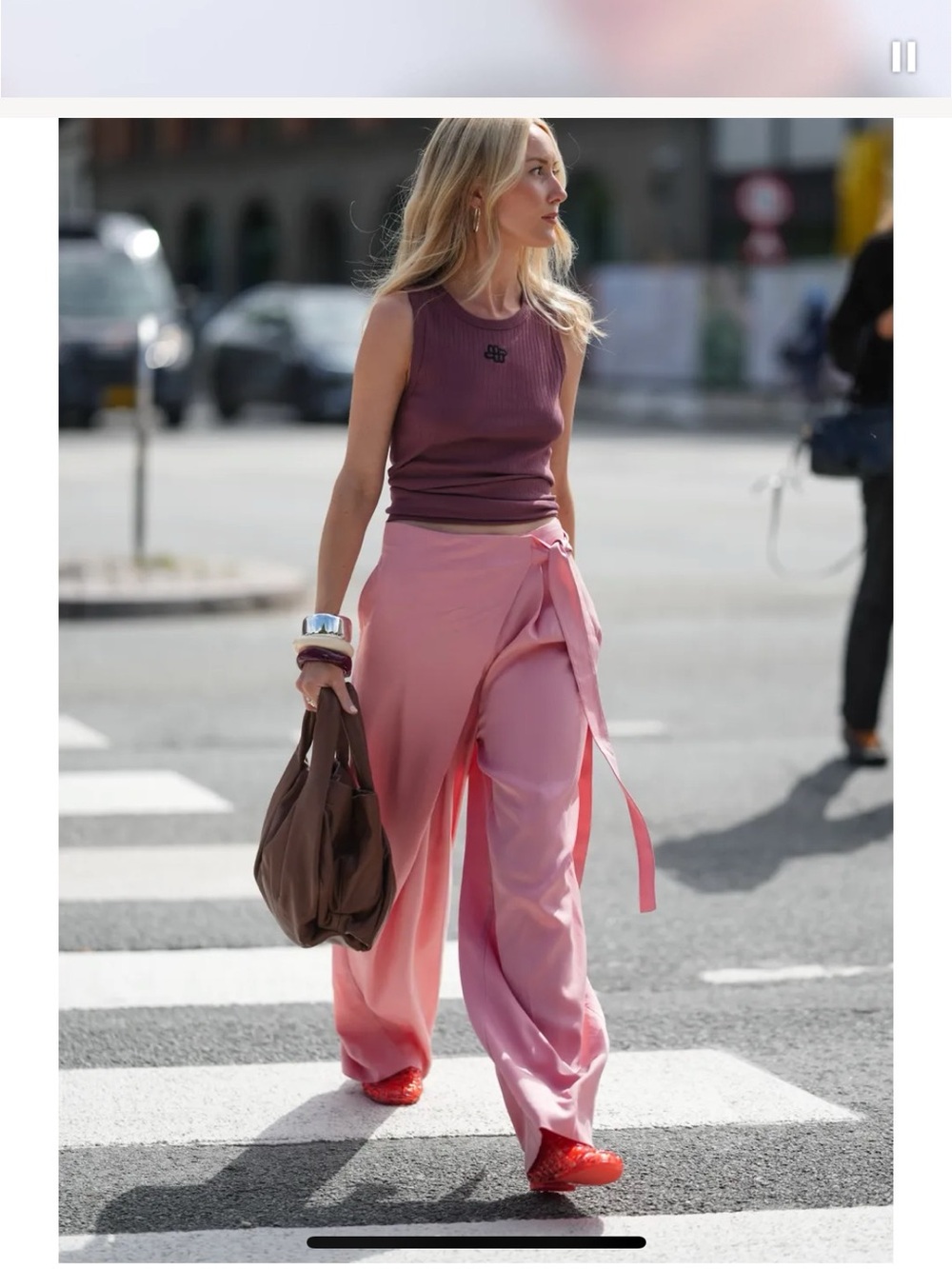 Zingara Wide Leg Ribbon Tie Trousers Linen Blend
